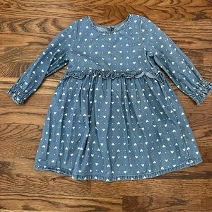 NWOT Old Navy denim heart dress